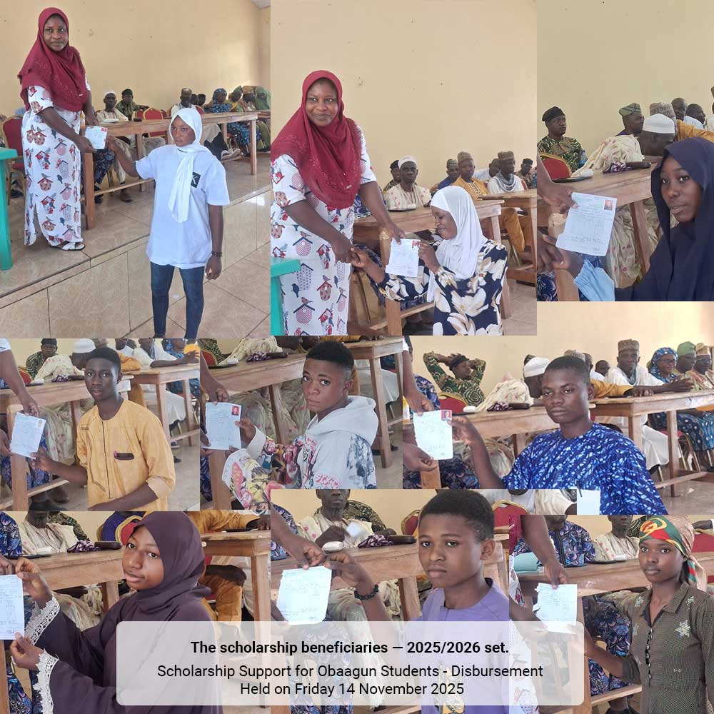 Scholarship Support For Obaagun Students - Disbursement Held On Friday 14 November 2025